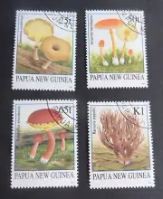 Papua New Guinea 1995 Fungi Mushrooms SG762/5 used as photo