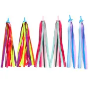 3 Pairs Scooter Ribbons Kids Bike Tassel Handlebar Streamers