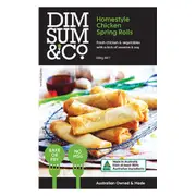 Organic Dim Sum and Co Chicken Spring Rolls - Fresh, healthy organic delivery | Doorstep Organics