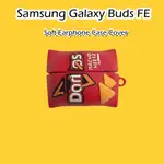 SAMSUNG [高品質] 適用於三星 GALAXY BUDS FE 手機殼時尚卡通系列軟矽膠耳機殼外殼保護套 NO.3