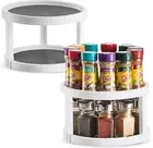 2-Tier Rotating Spice Rack Kitchen Storage Organiser AU Fast Ship ⚡