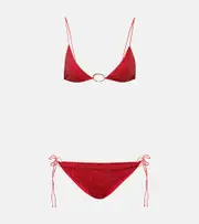 [Oseree] Oséree Lumière O lamé bikini AU 14 red