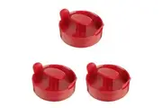 3x Appetito Single Hamburger Press Home Kitchen Food Molder Cooking Utensil Red