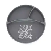 Bella Tunno Infant Wonder Plate Divided 3 sections Suction Back - Baby Got Snack