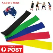 5X Resistance Power Bands Heavy Strength Exercise Fitness Gym Crossfit Yoga