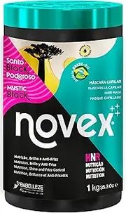 Novex Mystic Black Deep Hair Mask 1kg Jar 1L Unisex Adult Curly Hair Conditioner