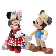 Disney Showcase Mickey and Minnie Mouse Holding Hands Botanical Collection