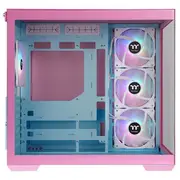 Thermaltake View 380 Tempered Glass ARGB Mid Tower Case Bubble Pink