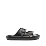 [Alexander Mcqueen] Alexander Mcqueen Leather Sandals 42 IT BLACK