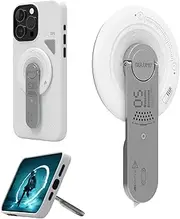 Aulumu G05 for MagSafe Stand Grip | Removable 360° Adjustable Phone Kickstand with Box Opener | Compatible with MagSafe for iPhone 16/15/14/13/12 Series - White