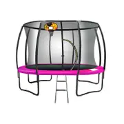 Kahunatrampoline 10ft With Basket Ball Set - Pink