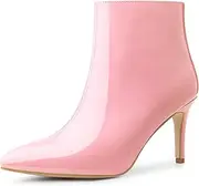 [Allegra K] Women's Pointed Toe Stiletto Heel Ankle Heeled Boots
