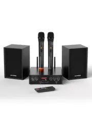 Stereo System for Home with 2 Wireless Microphones, Home Stereo System with 2...