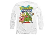SpongeBob SquarePants Unisex Adult Christmas Tree T-Shirt (White) - UTTV10541