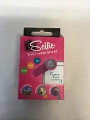 Selfie~Pink 3-in-1 Mobile Lens Kit~Most Smart Phones & Tablets New