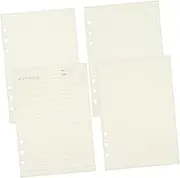 SHOWERORO A5 Loose Leaf Binder Paper 4 Sheets Standard A5 Refill Paper for Planner
