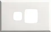 HPM Excel 1 Gang Powerpoint Coverplate, Matt White