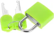 FRCOLOR Bag Small Padlock Suitcase Small Locker Travel Locks for Luggage Safety Locks Bronze Lock Purse Locks Green Locker Lock Luggage Lock with Key Backpack Lock Light