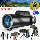 Day / Night Vision 80x100 Zoom HD Monocular Telephoto Monocular Telescope BAK4