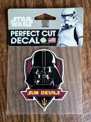 Arizona Sun Devils STAR WARS Darth Vader PERFECT CUT DECAL 4" WINDOWS LAPTOPS