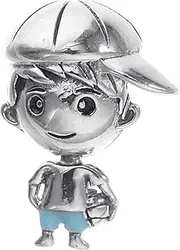 KONTONTY Elegant S925 Silver Pendant Charm Bangle Jewelry for Women Girls Boyfriend Daughter Friendship