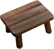Anneome Wooden Step Stool Rectangle Design for Adults Shoe Changing Stool for Kitchen Living Room Strong Bearing Capacity Practical Option
