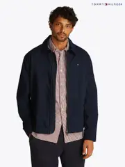 Tommy Hilfiger Blue Lightweight Cotton Ivy Jacket (F55736) | $392