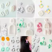 Soft Pottery Polymer Clay Cutter Earrings Mold for DIY Jewelry Pendant Makings