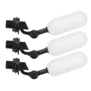 3pcs 1/2" Float Valve, Plastic Valve for Water Tank with Adjustable Arm Black