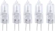 iplusmile Halogen Light Bulbs, 5 Pack G4 Led Bulb 2 Pin 12V 20W Bi-Pin G4 Base Halogen Bulbs for Kitchen Cabinet Lighting Spotlight, Chandeliers, Landscape