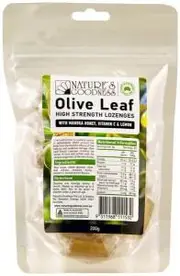 NATURE'S GOODNESS Olive Leaf High Strength Lozenges (with Vitamin C, Manuka Honey & Lemon) 200g