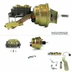 1968-74 Chevy Nova Firewall Mount Power 7" Dual Brake Booster Kit LSX Disc/Disc
