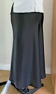 VIKTORIA & WOODS size 2 (10) Black SKIRT Ashburton MIDI Bias cut SATIN BNWT $350
