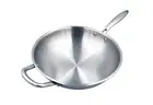18/8 Stainless Steel 32cm Wok, 304, Frying Pan, Professional, Cookware, Kitchen