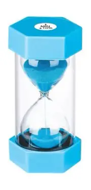 Large 1 Minute Glass Hourglass Sand Timer Clock Watch Desk Home Decoration Blue