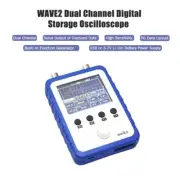 2 Channel Handheld Oscilloscope WAVE2 DDS Function Generator 2.4" Touch Screen