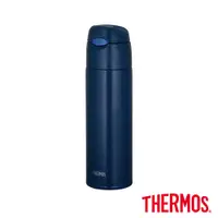 在飛比找蝦皮商城優惠-【THERMOS膳魔師】不鏽鋼吸管真空保冷瓶550ml-深藍