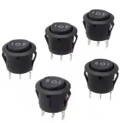 RV and RV Applications 5PCS OnOffOn Rocker Switch 20mm SPDT 2 Way Dash