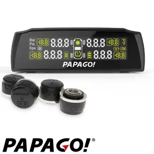 PAPAGO TireSafe S72E無線太陽能胎外式輕巧胎壓偵測器+擦拭布