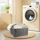 Laundry Hamper Oxford Cloth Laundry Basket with Handle Foldable Clothes--