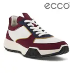 ECCO RETRO SNEAKER M 復古拼接配色皮革休閒運動鞋 男鞋 暗酒紅/白色/芥末黃/午夜藍