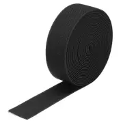 Twill Wide Elastic Band 1.2" Flat 4 Yard Black for Sewing