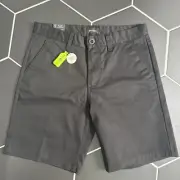 Brixton Choice Black Stretch Chino Short Pockets Size 32 W 9’’ Inseam