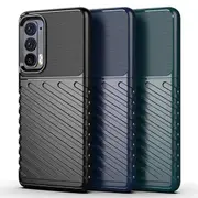 For Motorola Moto Edge 20 Pro Case Rugged Shockproof Heavy Duty Anti Slip Protective Armor Case Cover (Black)
