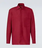 [Saman Amel] Saman Amel Linen shirt UK 16 red