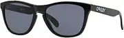 [Oakley] Men's OO9013 Frogskins Square Sunglasses, Polished Black/Grey, 55 mm
