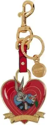 SS23 MOSCHINO Couture Jeremy Scott Bugs Bunny Red Heart Keychain