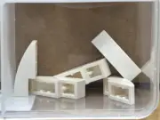 LEGO Parts - White Slope, Curved 3 x 1 - No 50950 - QTY 5