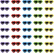 Honbay 40PCS Mini Sunglasses Resin Flatback Beads Cute Slime Charms Cabochons Summer Beach Supplies for Hair Accessories Phone Case Scrapbooking Decoration (5 Color)