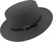 [Cotilafi] Pork Pie Hat Flat Top Fedora, Vintage Panama Hat, Classical Jazz Party Hat, Outdoor Travel Street Jazz Hat Sun Hat